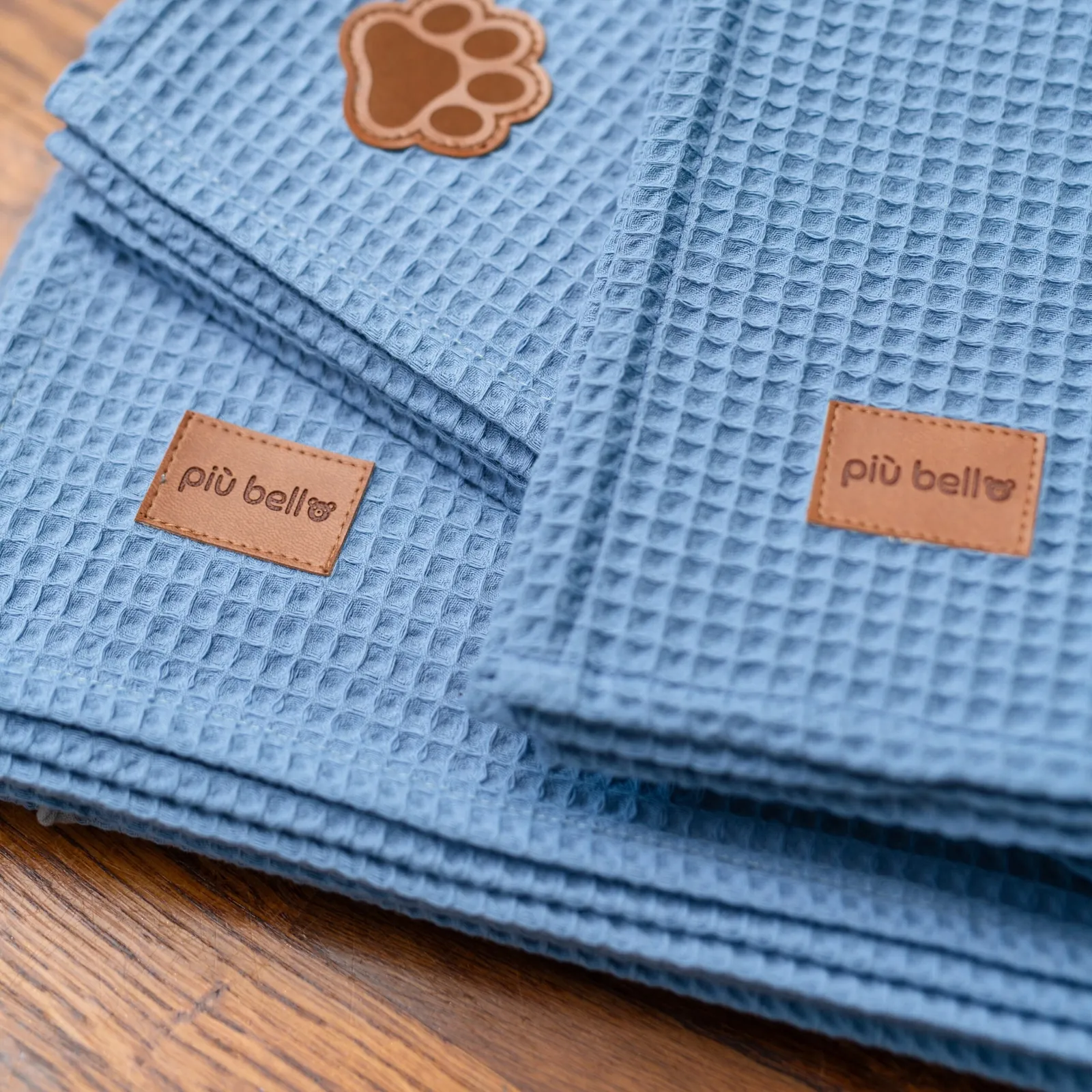 Ręcznik bawełniany wafelkowy jeans